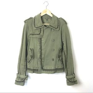 Joie Lace Trim Military Utility Jacket